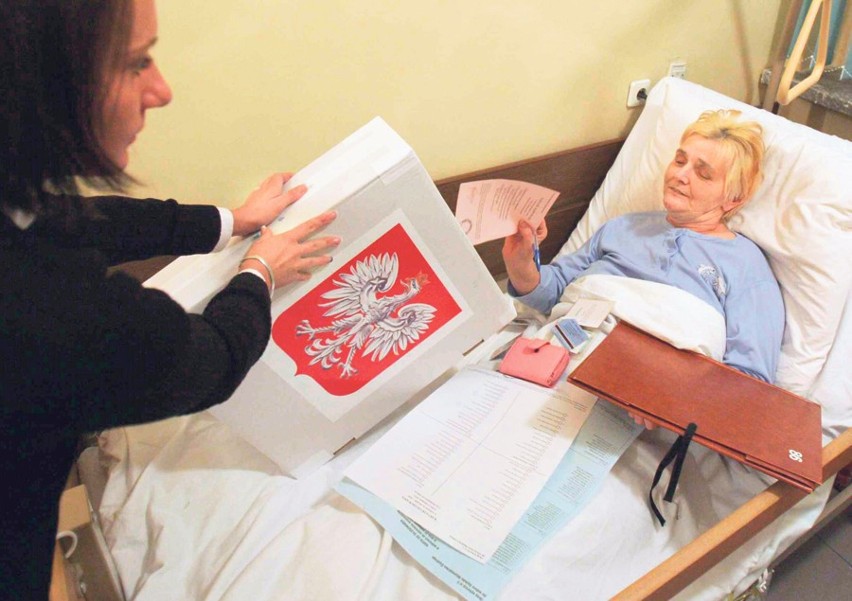 Szpital w Zabrzu-Biskupicach, głosuje Maria Kamieńska