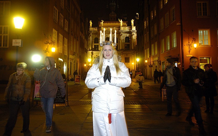 Gdańsk: Orszak św. Łucji na Długim Targu - zobacz zdjęcia