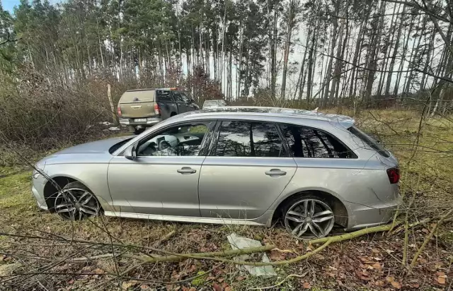 Luksusowe audi zostało znalezione w lesie koło Trzebiszewa w Nadleśnictwie Skwierzyna. 

- Na porzucony samochód natrafiła straż leśna podczas rutynowego patrolu prewencyjnego terenów leśnych – informuje Maciej Hałuszczak z Nadleśnictwa Skwierzyna. – Leśników zaniepokoiło miejsce znalezienia auta, brak opon, tablic rejestracyjnych i odpalony silnik. W pobliżu pojazdu nie było żadnych osób.

Strażnicy wezwali policję. Funkcjonariusze ustalili, że auto zostało skradzione w Niemczech. Jego wartość oszacowali na ok. 200 tys. zł. 

Samochód został zabezpieczony, policjanci będą wyjaśniać, kto ukradł i porzucił pojazd. 

Zobacz wideo: Zielona Góra. Zagadka kradzieży luksusowego volvo rozwiązana. To była fikcja. Cztery osoby trafiły do aresztu

Materiał z 29 maja 2020

Czytaj także: Kradzieże samochodów w Lubuskiem. Złodzieje mają swoje metody - opisujemy je