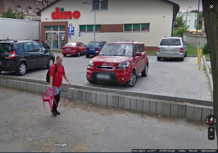 Google Street View na osiedlu Nowym w Inowrocławiu