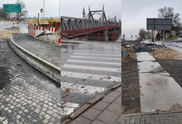 Most tymczasowy w Krośnie Odrzańskim nie jest przystosowany dla niepełnosprawnych.