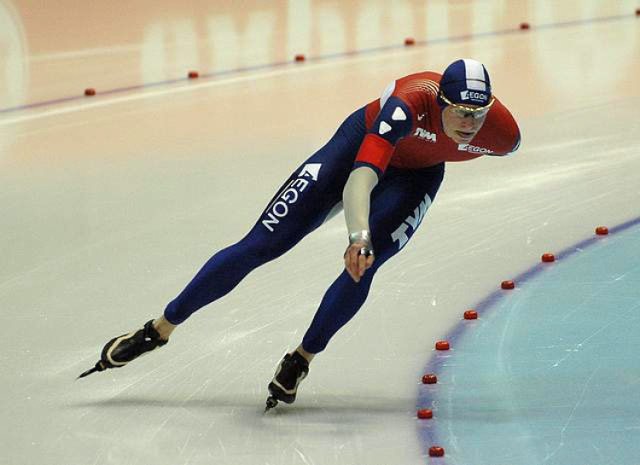 Mistrz olimpijski Holender Sven Kramer.
