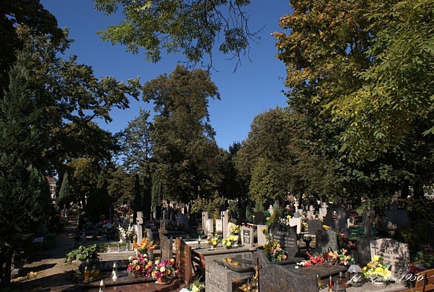 Jesień na cmentarzu.