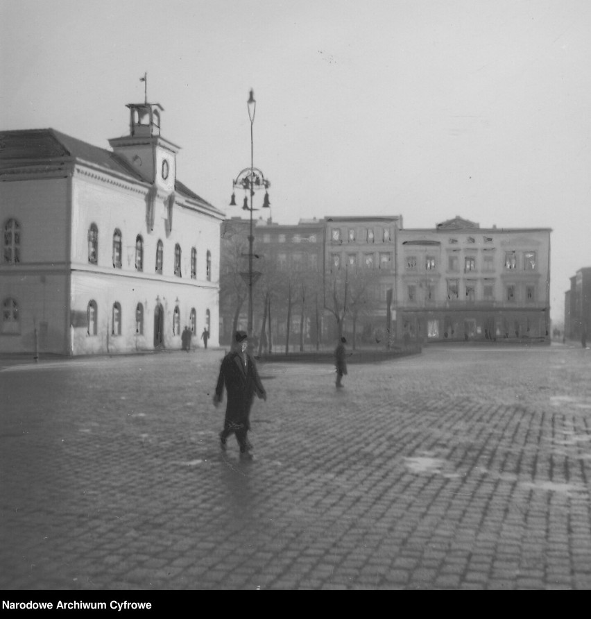 Ostrów Wielkopolski. Fragment Rynku Miejskiego - 1939 rok