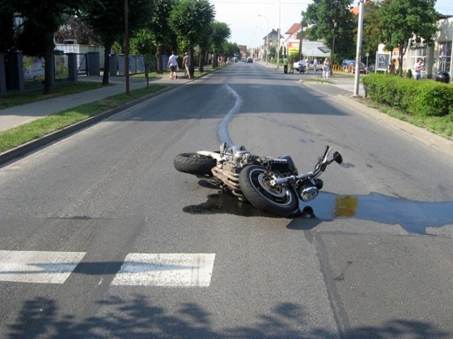 Jarocin. Śmiertelny wypadek motocyklisty w centrum miasta