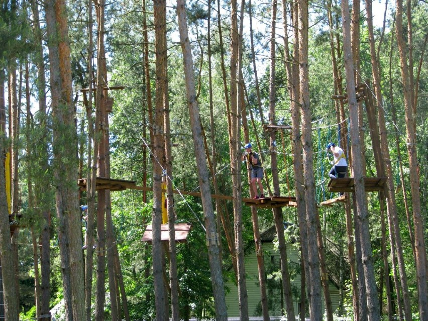 Park linowy w Wólce nad Bugiem cieszy się coraz większą...