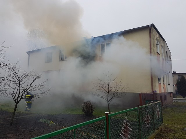 W akcji ratowniczej 21 lutego brało udział aż 13 zastępów straży pożarnej.