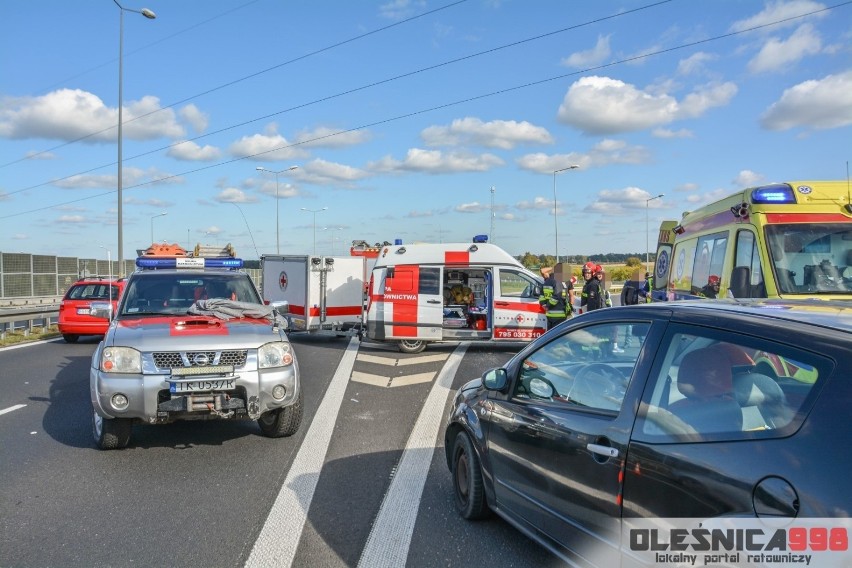 Wypadek na S8. Przez godzinę reanimowano motocyklistę