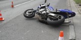 Wypadek na DK 43 z udziałem motocyklisty na trasie Gruszewnia-Częstochowa