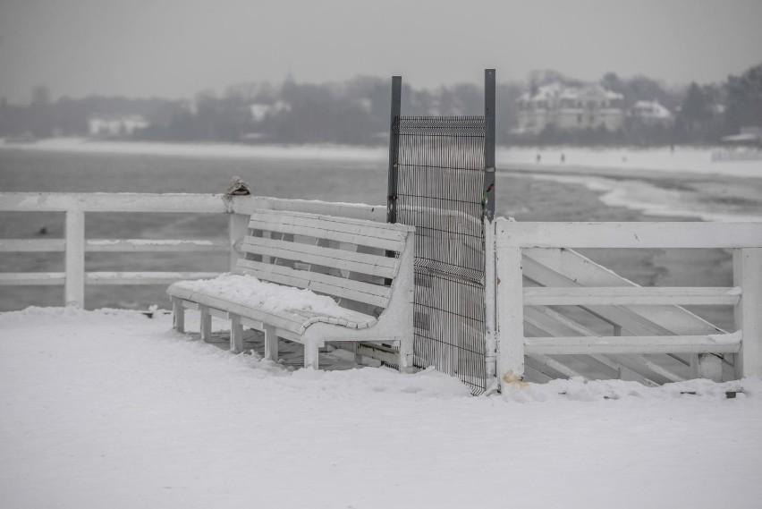 Piękne zdjęcia zimowego krajobrazu w Sopocie. Zobaczcie całą...