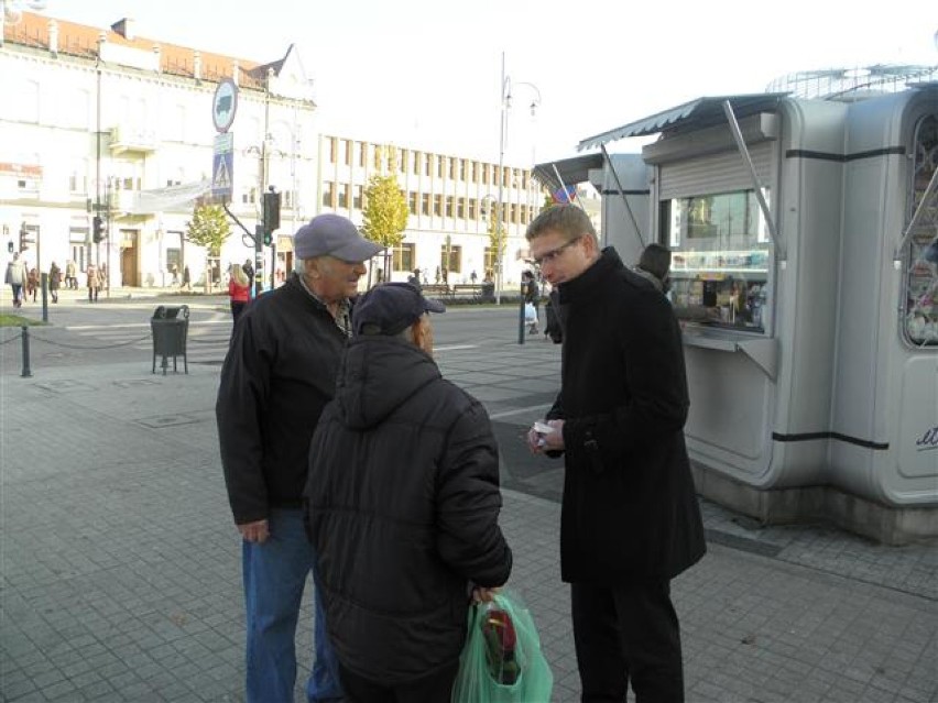 Częstochowa: Krzysztof Matyjaszczyk spotyka się z mieszkańcami w centrum miasta