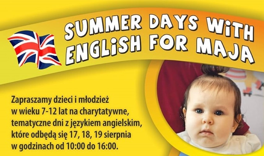 Zbąszyń. Program zajęć „LETNIE DNI Z ANGIELSKIM DLA MAI” „Summer days with english for Maja” 