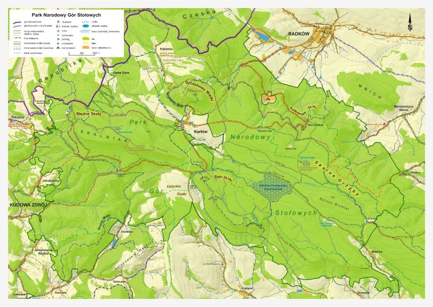 Park Narodowy Gór Stołowych: zmiana przebiegu szlaków 
