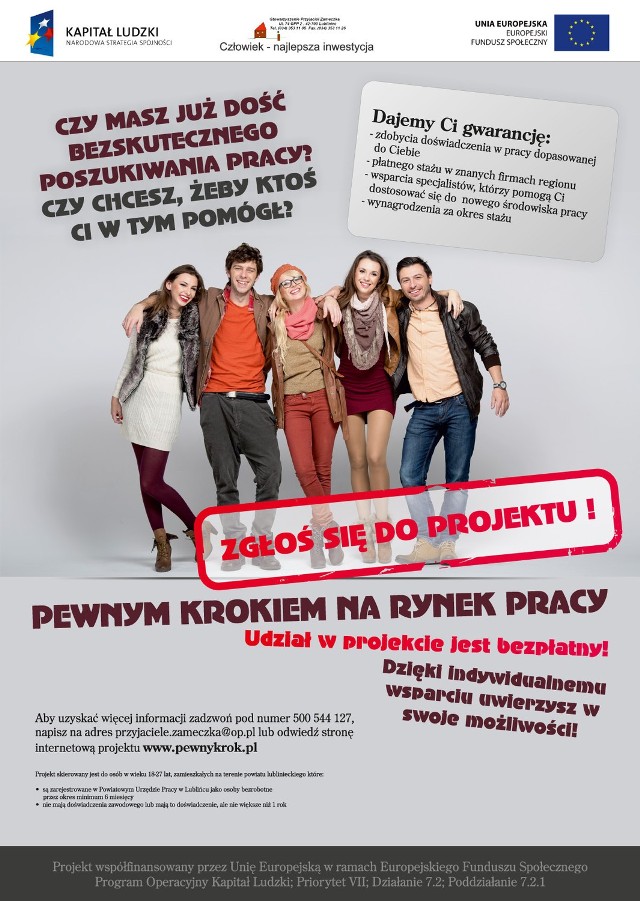 Projekt "Pewnym krokiem na rynek pracy"