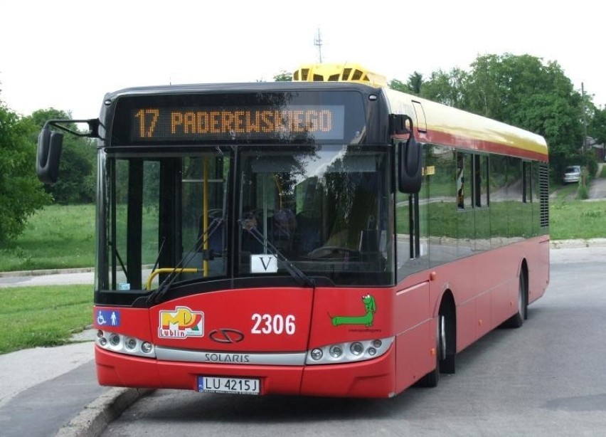 Wyświetlacz diodowy w autobusie Solaris