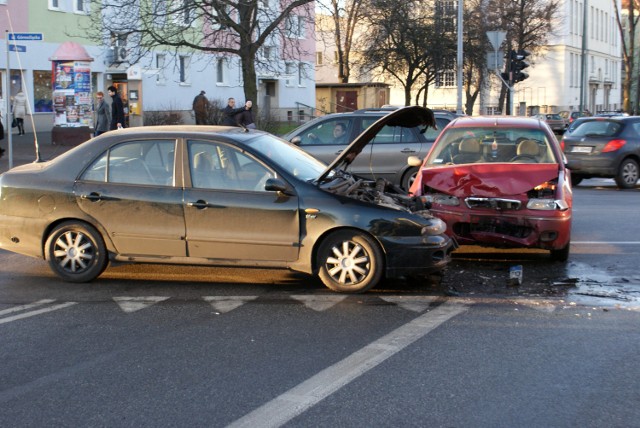 Kolizja na ulicy Górnośląskiej w Kaliszu