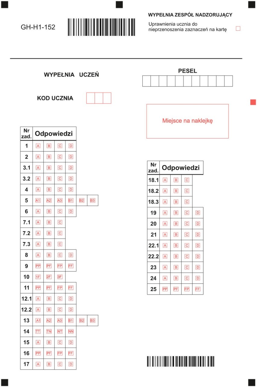 Historia i WOS - ARKUSZE , ODPOWIEDZI [Egzamin gimnazjalny 2015]