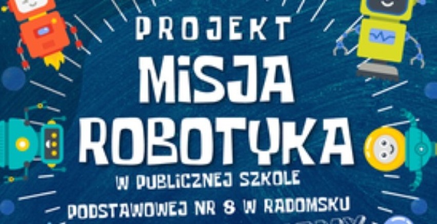 PSP 8 Radomsko przyjmuje zapisy na zajęcia z projektu „Misja Robotyka”