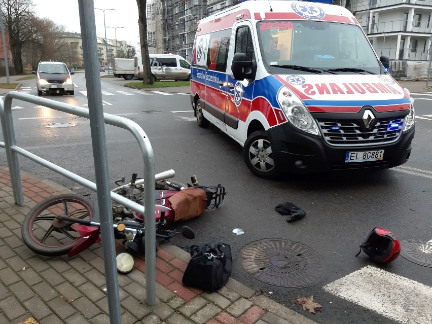 Potrącenie motorowerzysty w Szczecinku. Znowu to miejsce [zdjęcia]