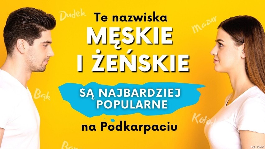 Poznajcie listę najpopularniejszych nazwisk na Podkarpaciu