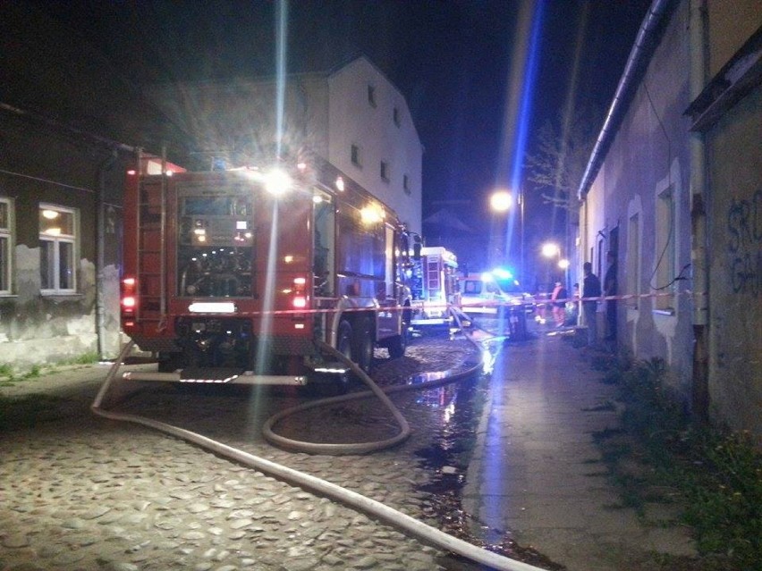 Pożar kompleksu budynków przy ul. Szpichlernej