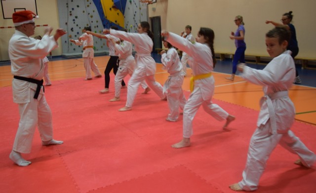 Mikołajkowy trening aikido w Śląskiej Akademii Aikido w Tychach
