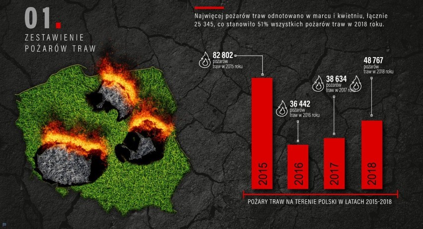 STOP wypalaniu traw! Skutki pożarów nieużytków są zatrważające [PREZENTACJA]