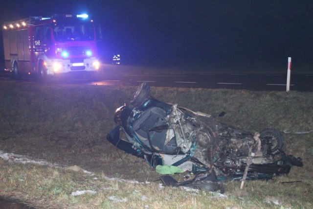 Wypadek w Brzeźnie - tyle zostało z nubiry kierowanej przez mieszkańca gm. Dorohusk