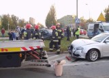 Wypadek w Kielcach. Zderzyły się dwa auta [zdjęcia]