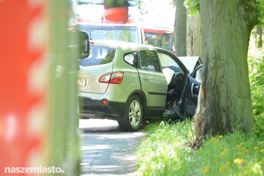 W Mełnie samochód uderzył w drzewo. Cztery osoby trafiły do szpitala [wideo, zdjęcia]