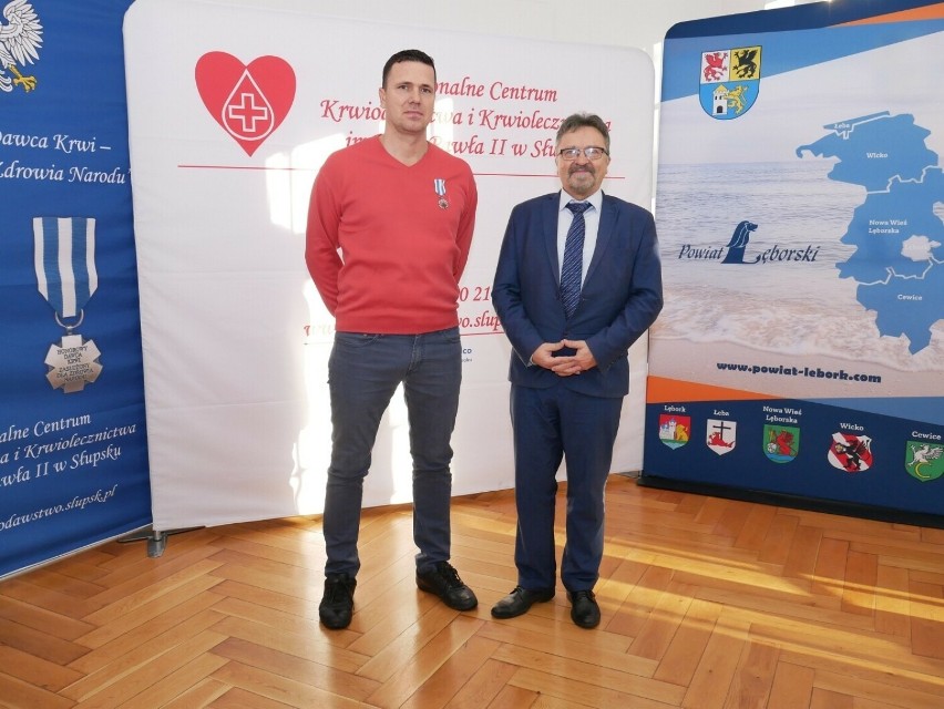 Honorowi Dawcy Krwi z powiatu lęborskiego odznaczeni przez Ministra Zdrowia