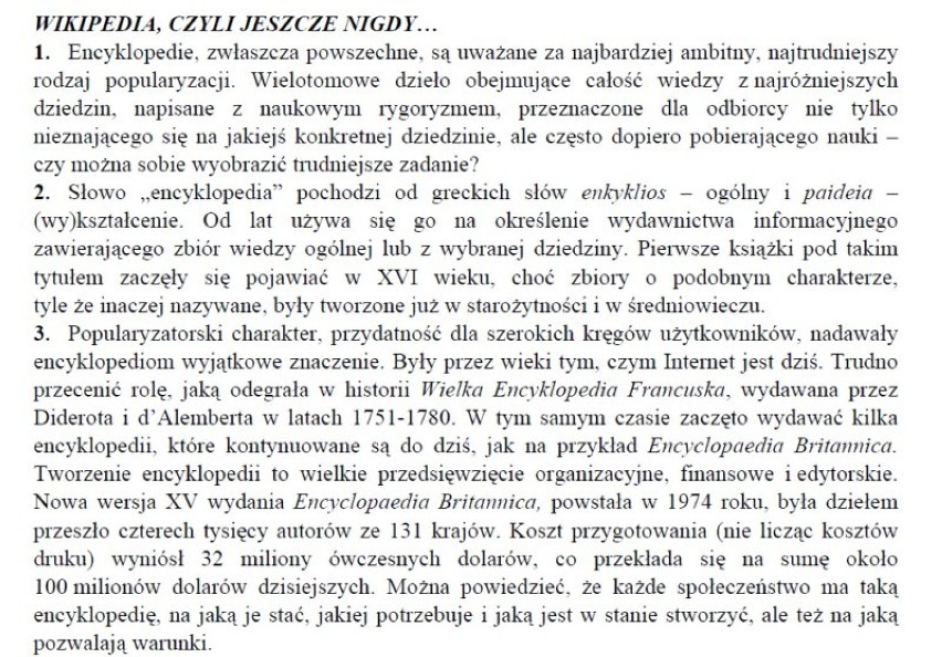 4 maja 2012 uczniowie napiszą maturę z języka polskiego na...