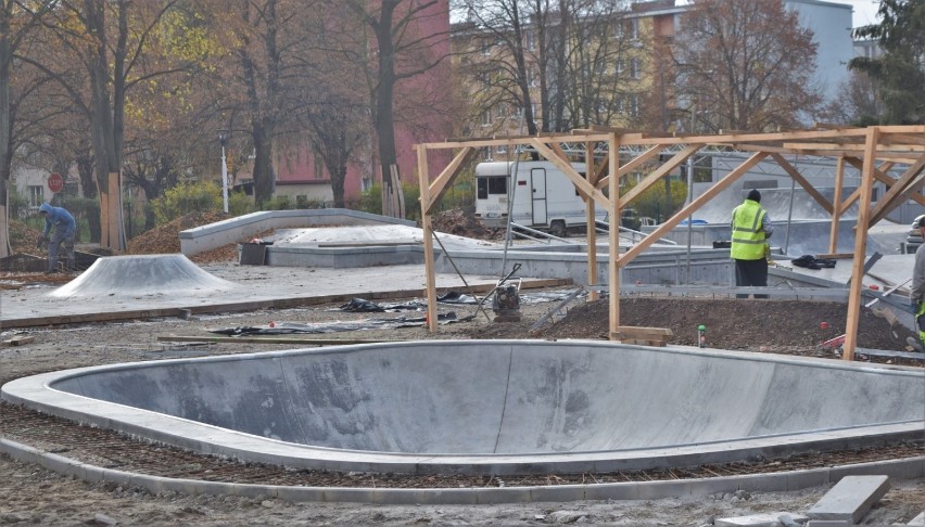 Puławski skatepark prawie na finiszu? Zobacz zdjęcia z placu budowy