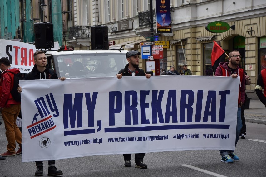 Marsz "My, prekariat", Warszawa. Protestowali pod...