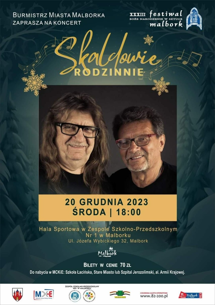 Skaldowie i Gromee podczas Festiwalu "Boże Narodzenie w Sztuce" w Malborku. Bilety już do kupienia w kasach MCKiE