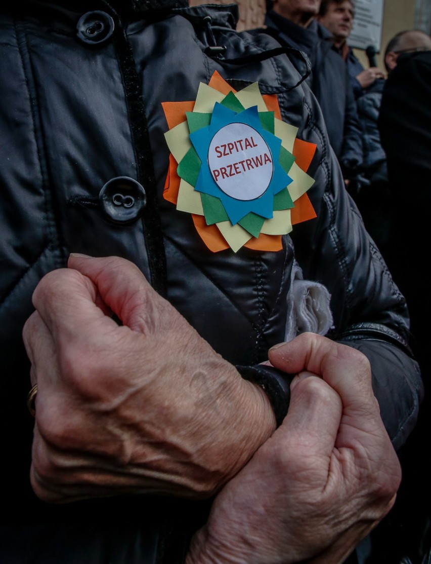 Protest w obronie szpitala reumatologicznego w Sopocie