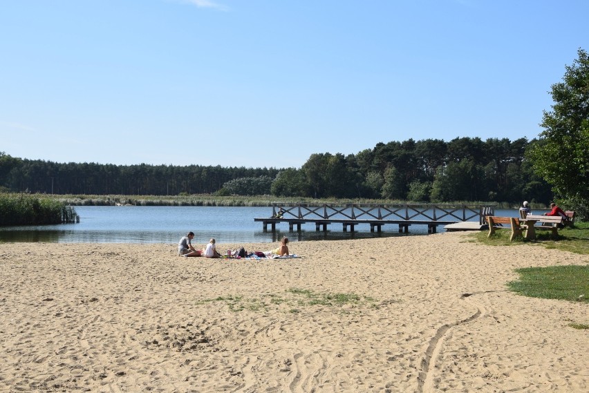 Jezioro Wojnowskie, park, miejscowość we wrześniowej krasie.