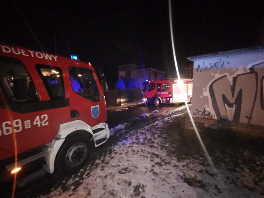 W akcji w Rydułtowach wzięli udział m.in. strażacy z OSP...