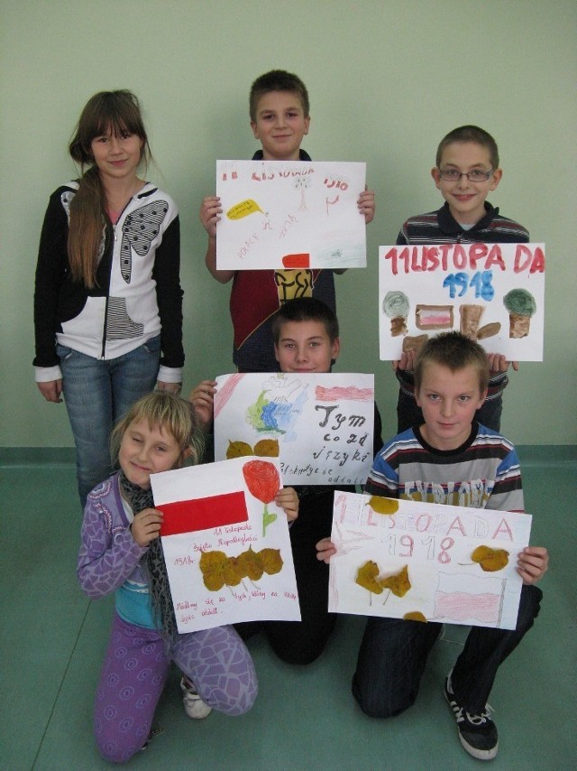 Uczniowie Szkoły Podstawowej w Golinie