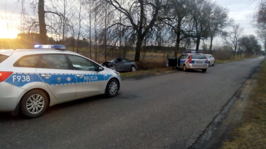 Kradzież paliwa w Wieluniu, pościg po dwóch powiatach i rozbity radiowóz. 34-latek aresztowany[FOTO]
