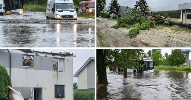 Ulewa z burzą w Szczecinie i regionie. Wiele ulic oraz miejscowości znalazło się nie tylko pod wodą, ale również zostało powalonych sporo drzewa. Zobaczcie fotorelacje z tego zdarzenia