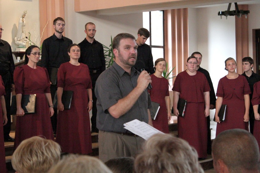 Koncert chóru mennonitów we Wrześni.