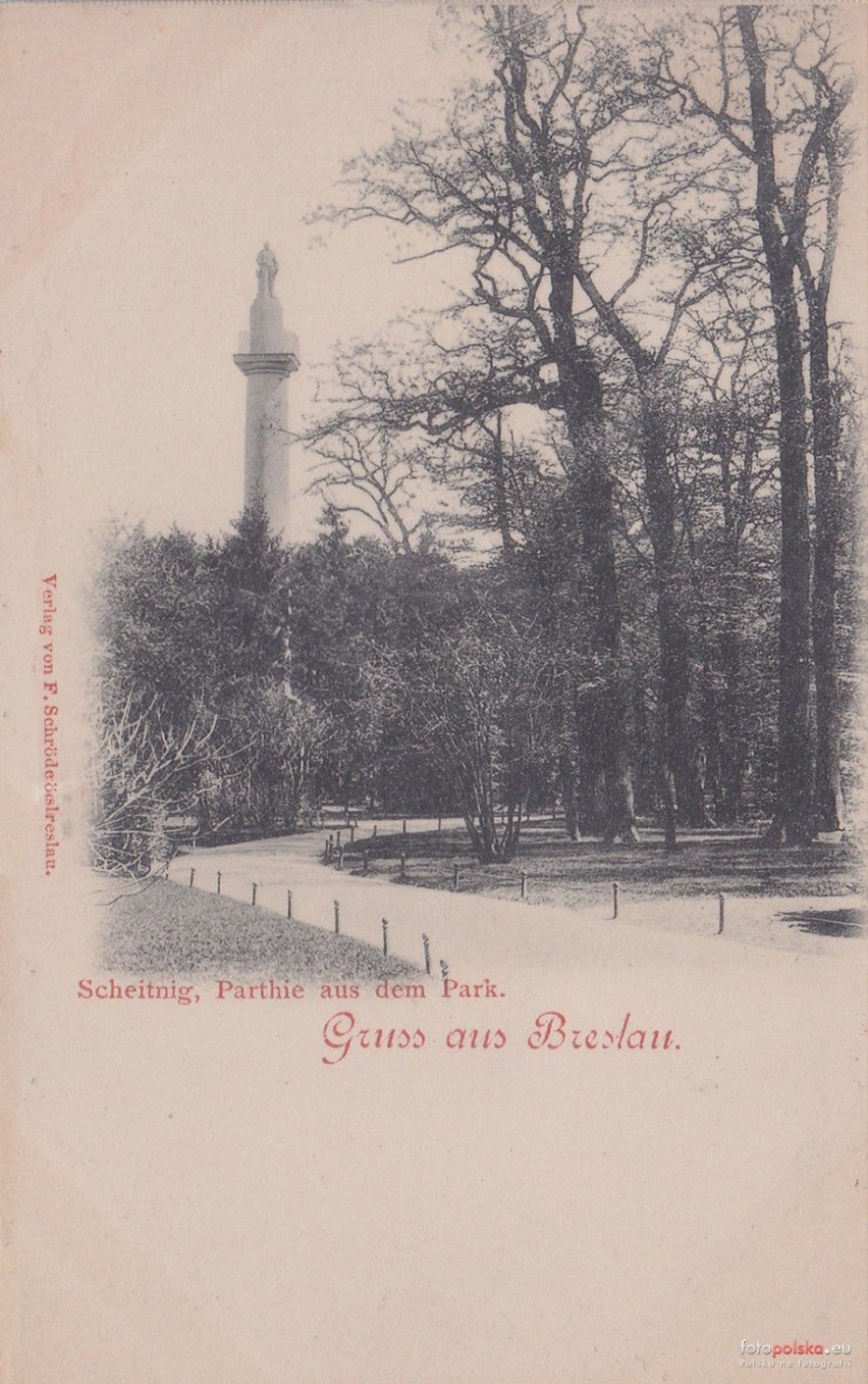 Kolumna króla Fryderyka Wilhelma w Parku Szczytnickim