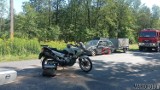 Zderzenie dwóch motocykli i osobówki na DW 454 w miejscowości Kup. Wystarczyła dosłownie chwila nieuwagi