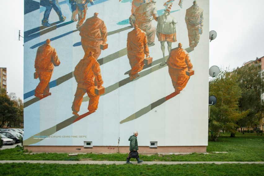 Mural przy ul Morcinka jest największy na świecie