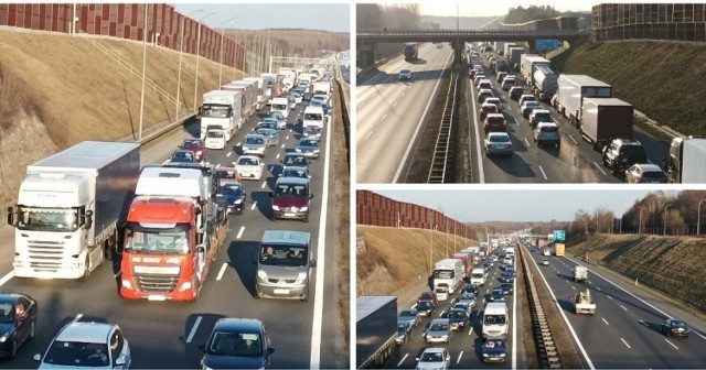 Wypadek na autostradzie A4 w Rudzie Śląskiej przy stacji paliw Shell. 

Zobacz kolejne zdjęcia. Przesuwaj zdjęcia w prawo - naciśnij strzałkę lub przycisk NASTĘPNE