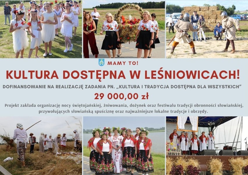 Będą pieniądze na imprezy kulturalne w gminie Leśniowice