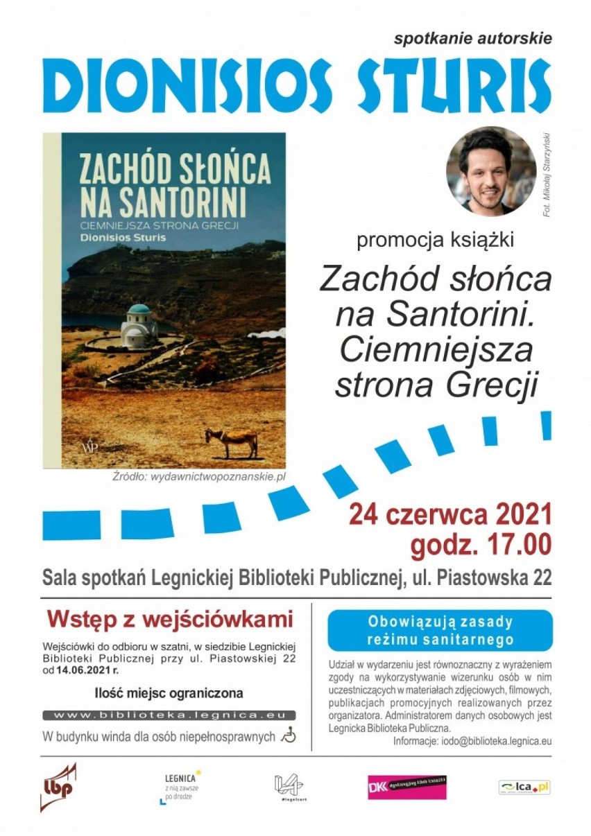 Legnica. Dionisios Sturis, chojnowianin greckiego pochodzenia zaprezentuje w Legnickiej Bibliotece Publicznej swoją najnowszą książkę