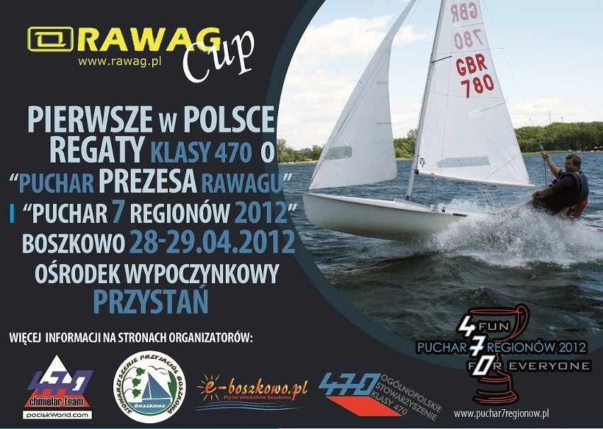 Boszkowo: Już w weekend regaty o Puchar Prezesa Rawagu i I Etapu Pucharu 7 Regionów 2012