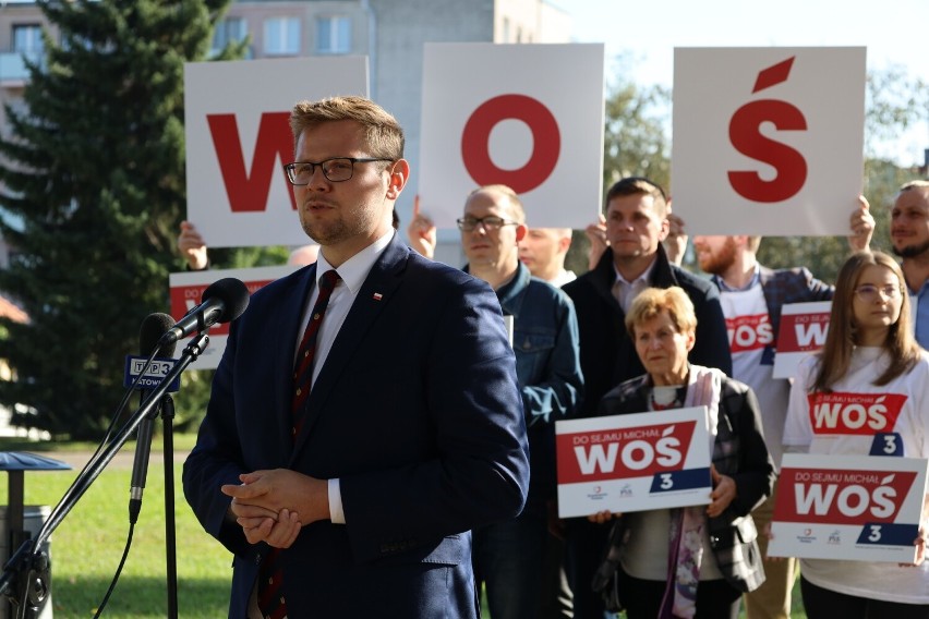 W ostatni dzień kampanii wyborczej, wiceminister Michał Woś...